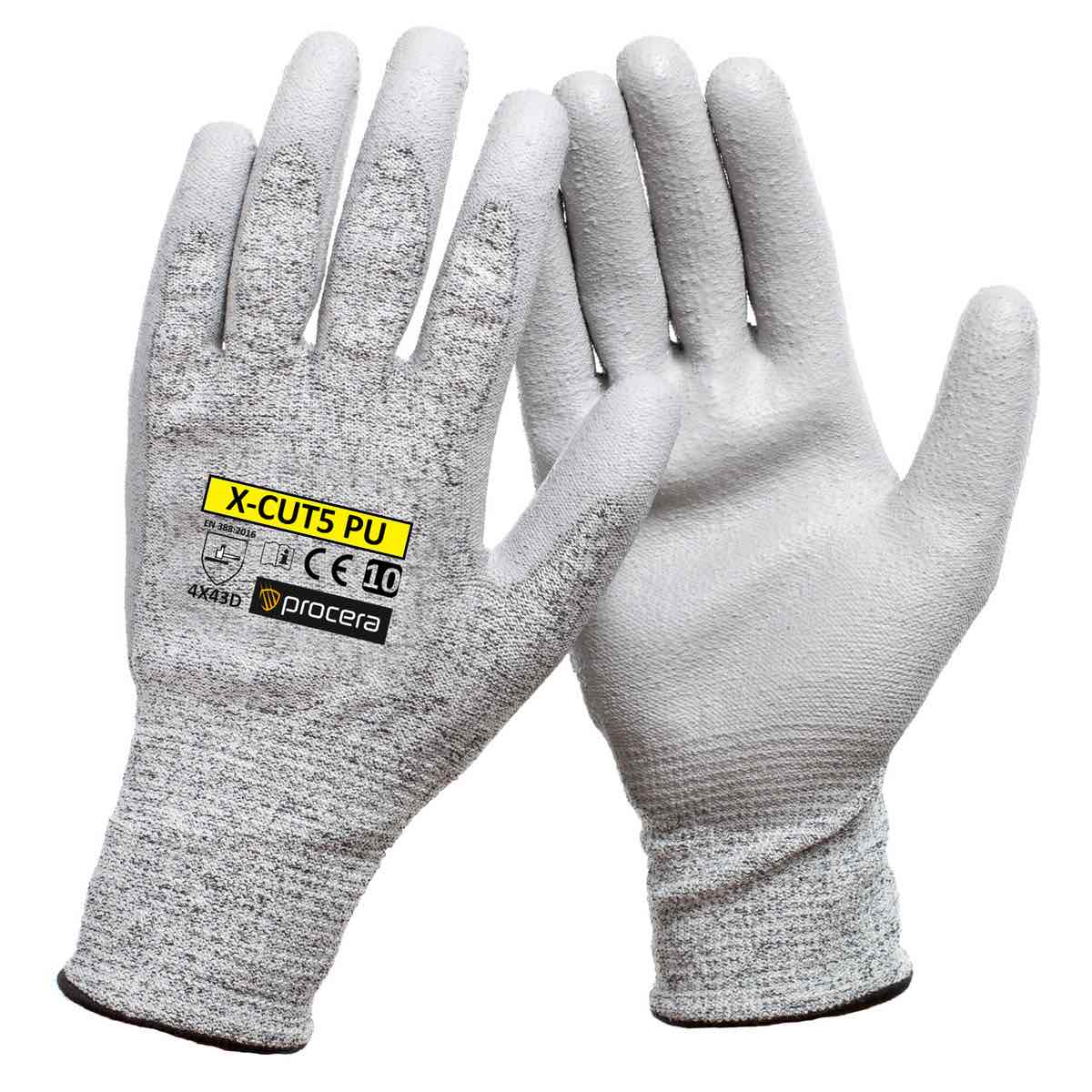 Перчатки для защиты от порезов PROCERA X-CUT5 PU, EN 388 (4 5 4 3)