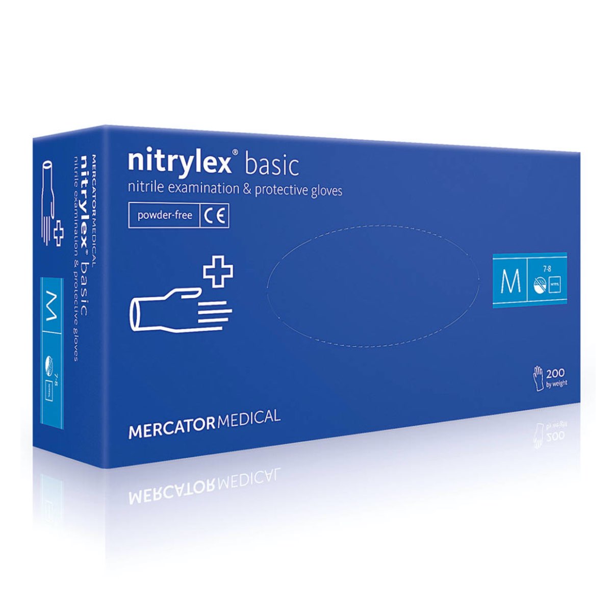 Перчатки нитриловые MERCATOR Medical Nitrylex Basic - M